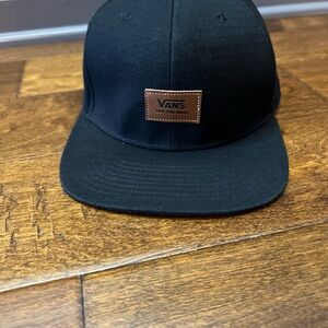 Vans Black Hat with Brown Patch